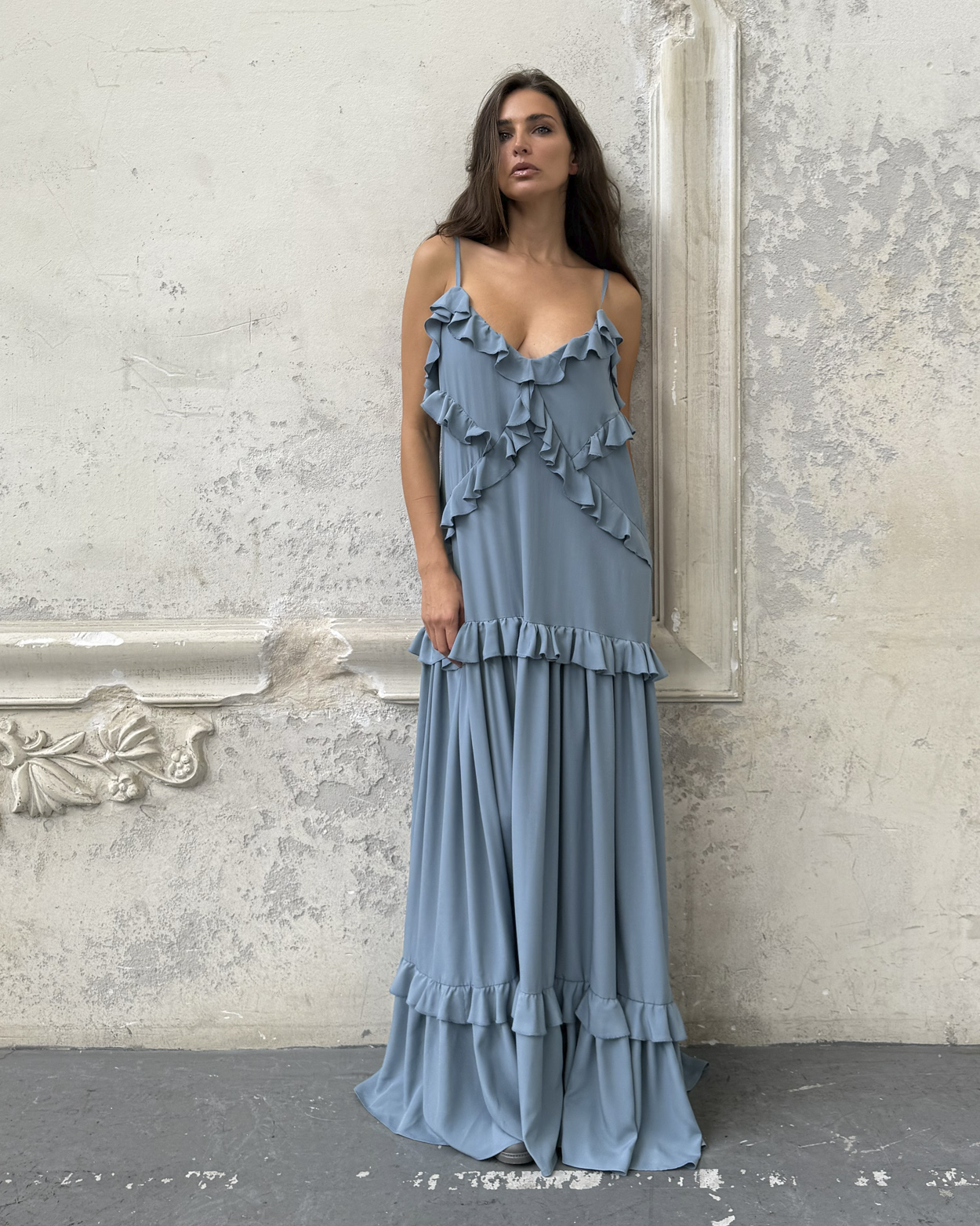 Wave Dress Blue