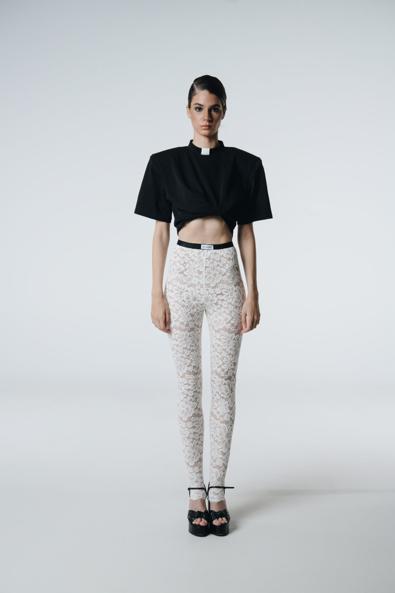 Open Body Language Off-White Leggings