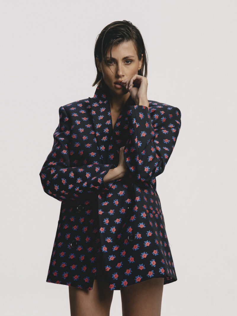 BOLD FLOWERS SUIT JACKET